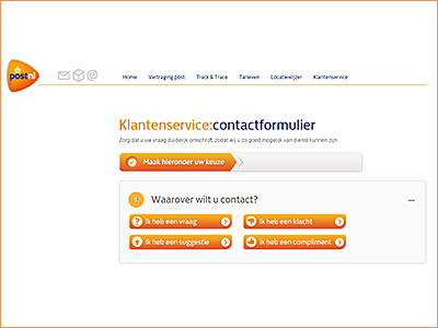 Portfolio 1 - PostNL Klantenservice